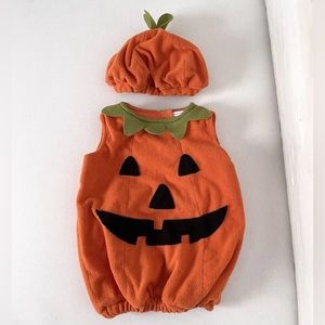 Pottery Barn Kids Pumpkin Toddler Baby Halloween Costume 12-24 Months GUC